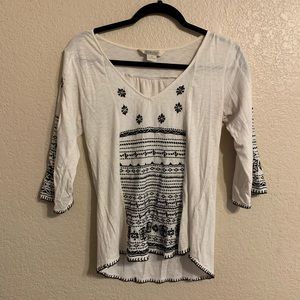 3/4 Sleeve Lucky Brand Top